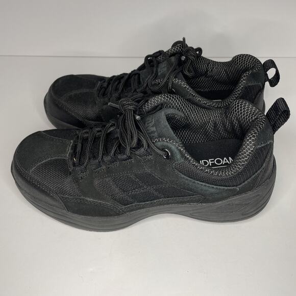 🍒 BRAHMA Mens 7 EU39.5 Steel Toe Sneakers Shoe Work Low Black Oil Slip Resistant - Picture 1 of 8